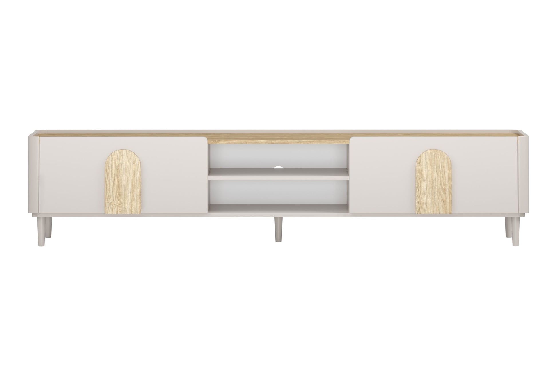 TV skapis Amil 220/48/48 cm Kašmirs / Eļļots ozols / Gaišs ozols - N1 Home