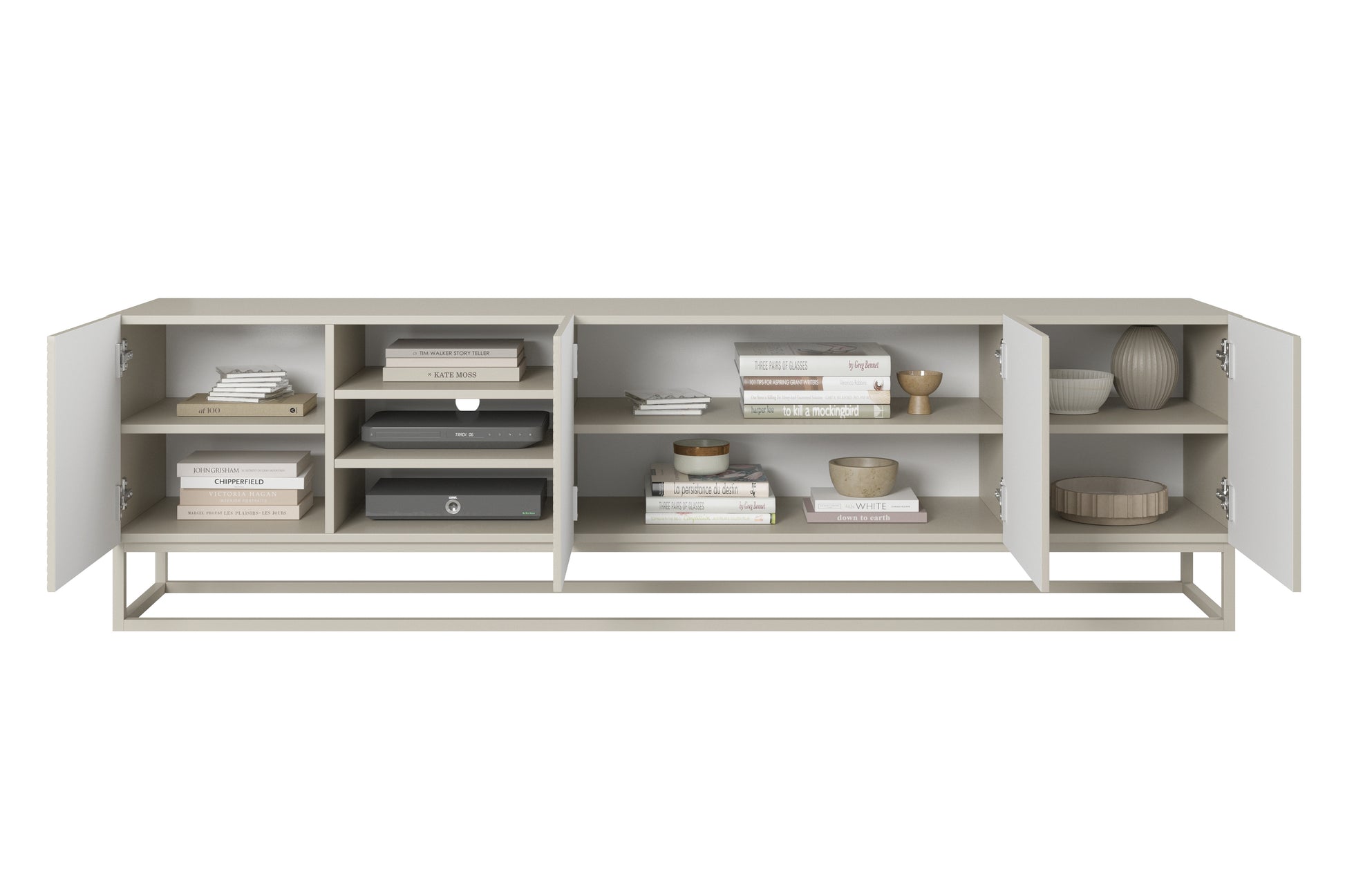 OSLO RTV kumode uz metāla kājām 200/56/40 kašmirs/kašmirs - N1 Home