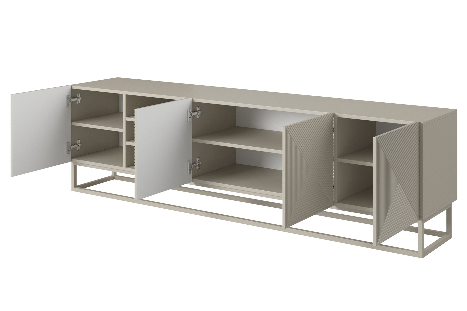 OSLO RTV kumode uz metāla kājām 200/56/40 kašmirs/kašmirs - N1 Home