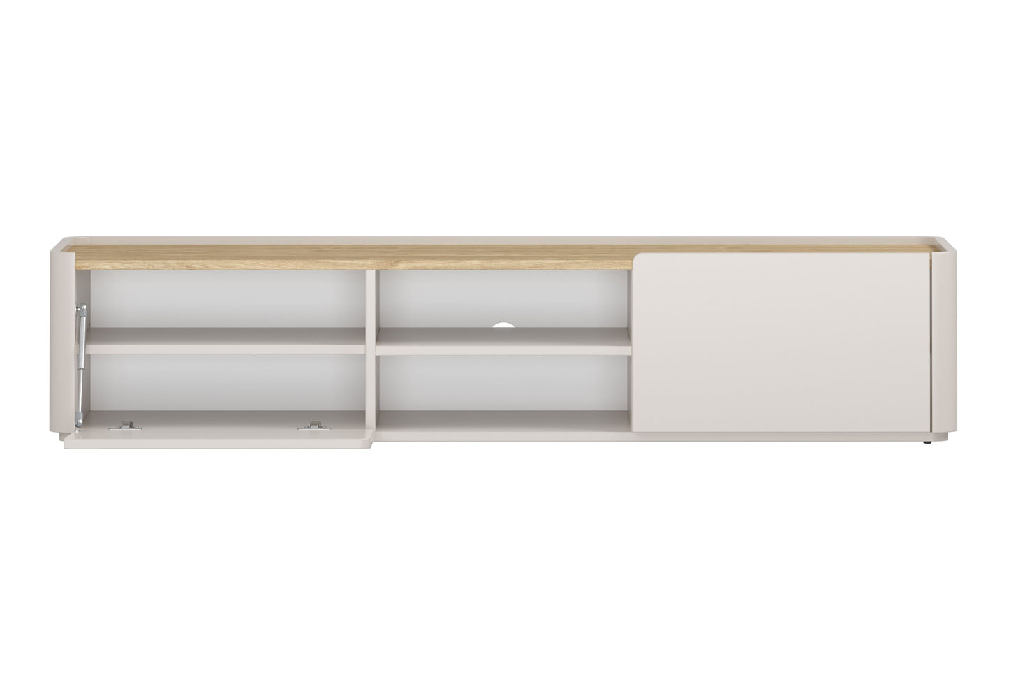 TV skapis Elva 170/35.5/48 cm Kašmirs / Eļļots ozols - N1 Home