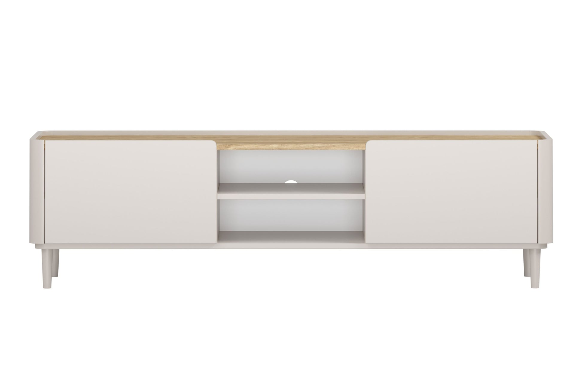 TV skapis Elva 170/48/48 cm Kašmirs / Eļļots ozols - N1 Home