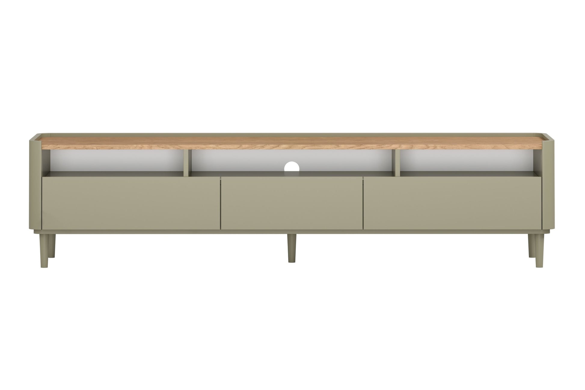 TV skapis Elva 200/48/48 cm Eikalipts / Baltijas kāpu ozols - N1 Home