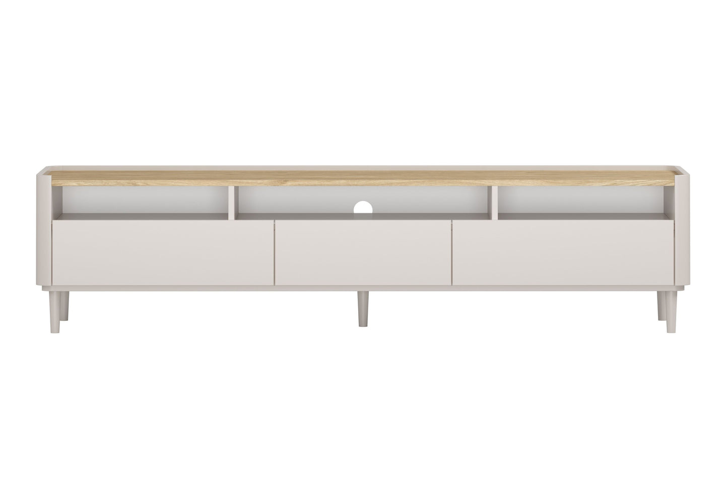 TV skapis Elva 200/48/48 cm Kašmirs / Eļļots ozols - N1 Home