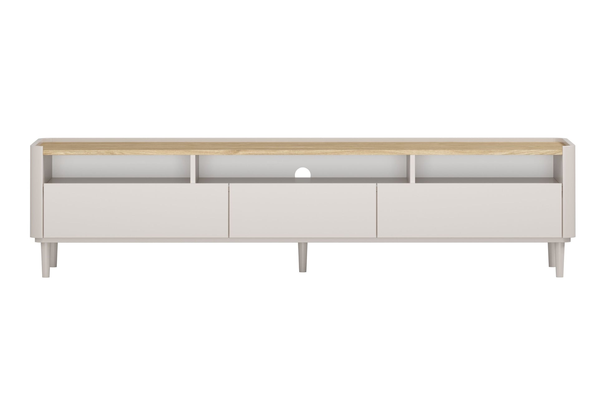 TV skapis Elva 200/48/48 cm Kašmirs / Eļļots ozols - N1 Home