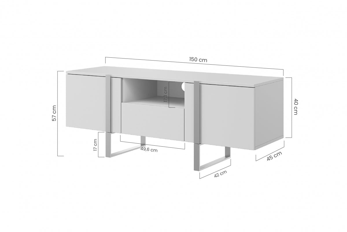 Kumode RTV  VECA 150/57/45 zelts/ dabīgs - N1 Home