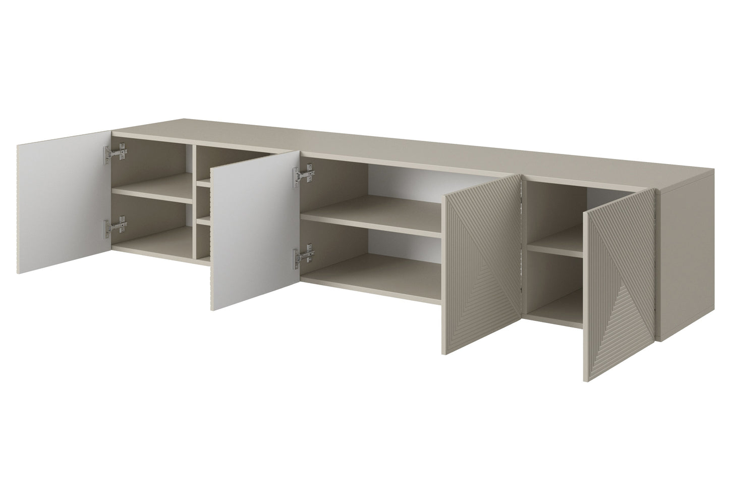 OSLO RTV kumode ar plauktiem 200/40/40 cm kašmirs - N1 Home