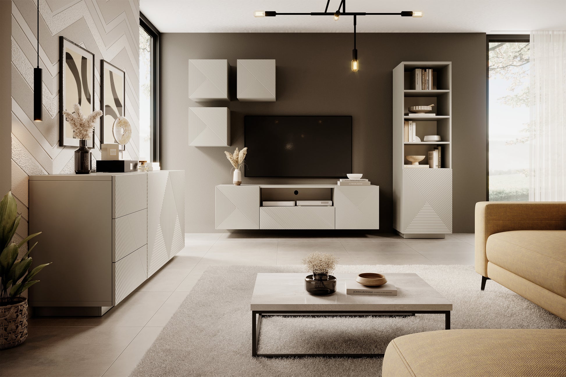 Kumode OSLO 40/40/32 cm kašmirs - N1 Home