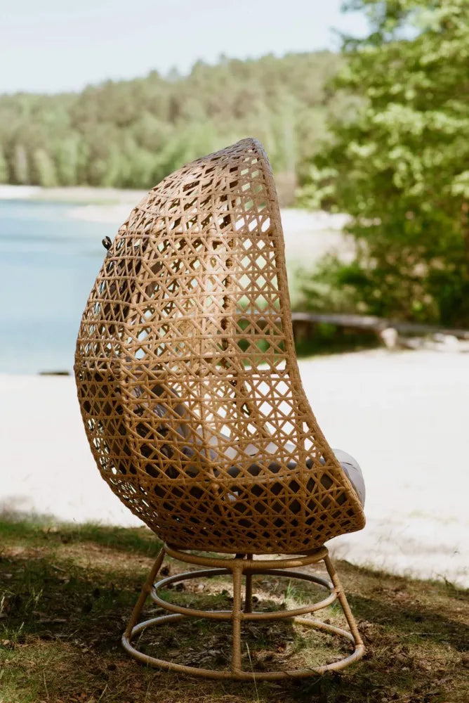 Grozāmais dārza krēsls Holy 82/80/147 cm bēšs - N1 Home