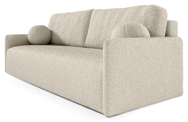 GOVE Dīvāns-gulta ar glabātuvii, bēšs boucle - N1 Home