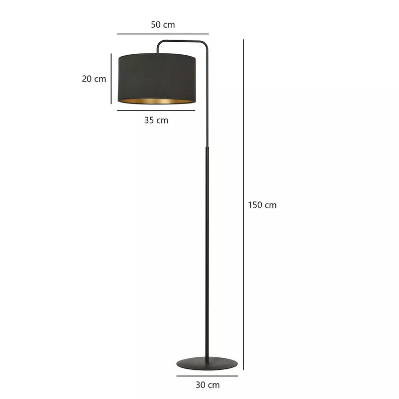 LIDHA Stāvlampa 150 cm melna