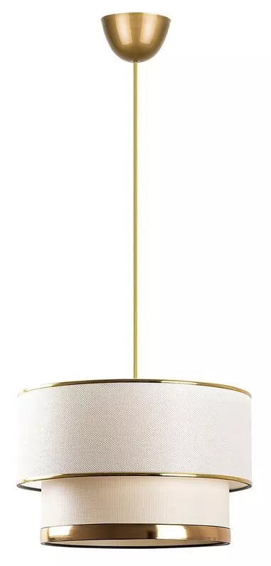 TIOFA Piekaramā lampa, diametrs 30 cm, zelta un krēmkrāsas - N1 Home