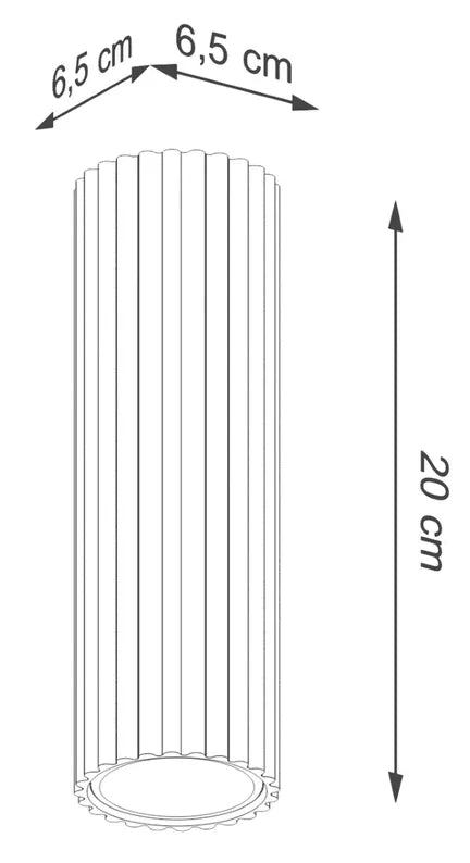 BONKAR Griestu lampa, 20 cm, melna