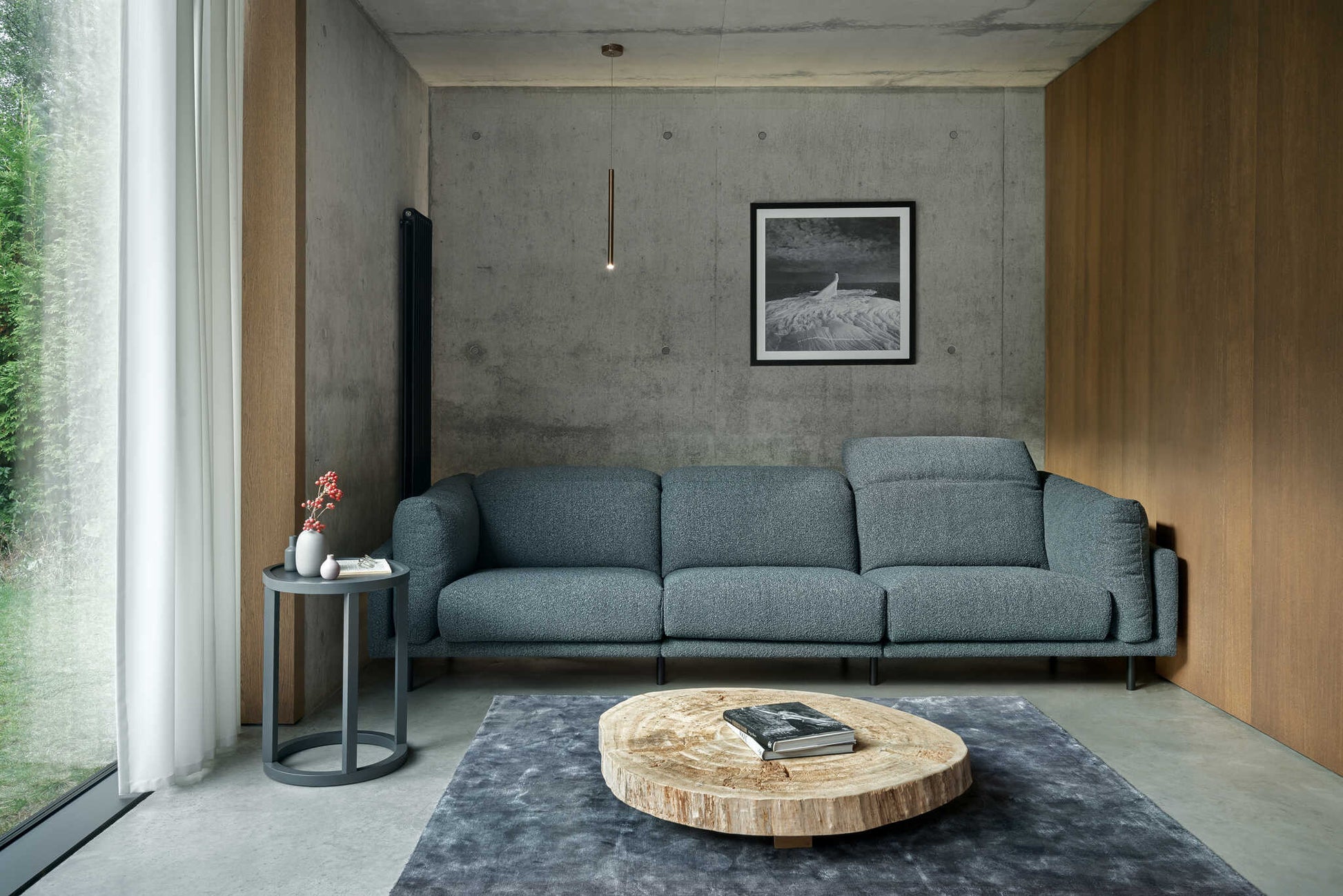 Dīvāns Tivoli Befame 310/117/103 cm pelēks - N1 Home