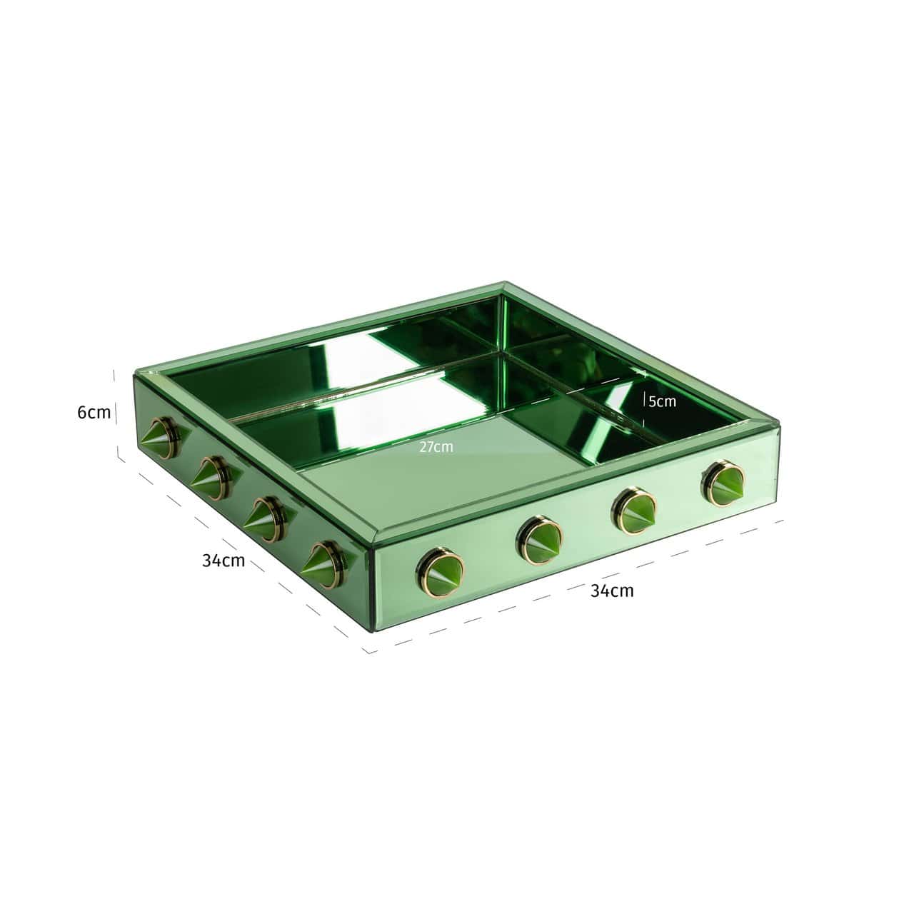 Paplāte Jinx Richmond Interiors 34,5/34,5/6 cm zaļs