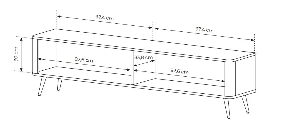 TV skapis Lanti 200/51/38 cm bēšš - N1 Home