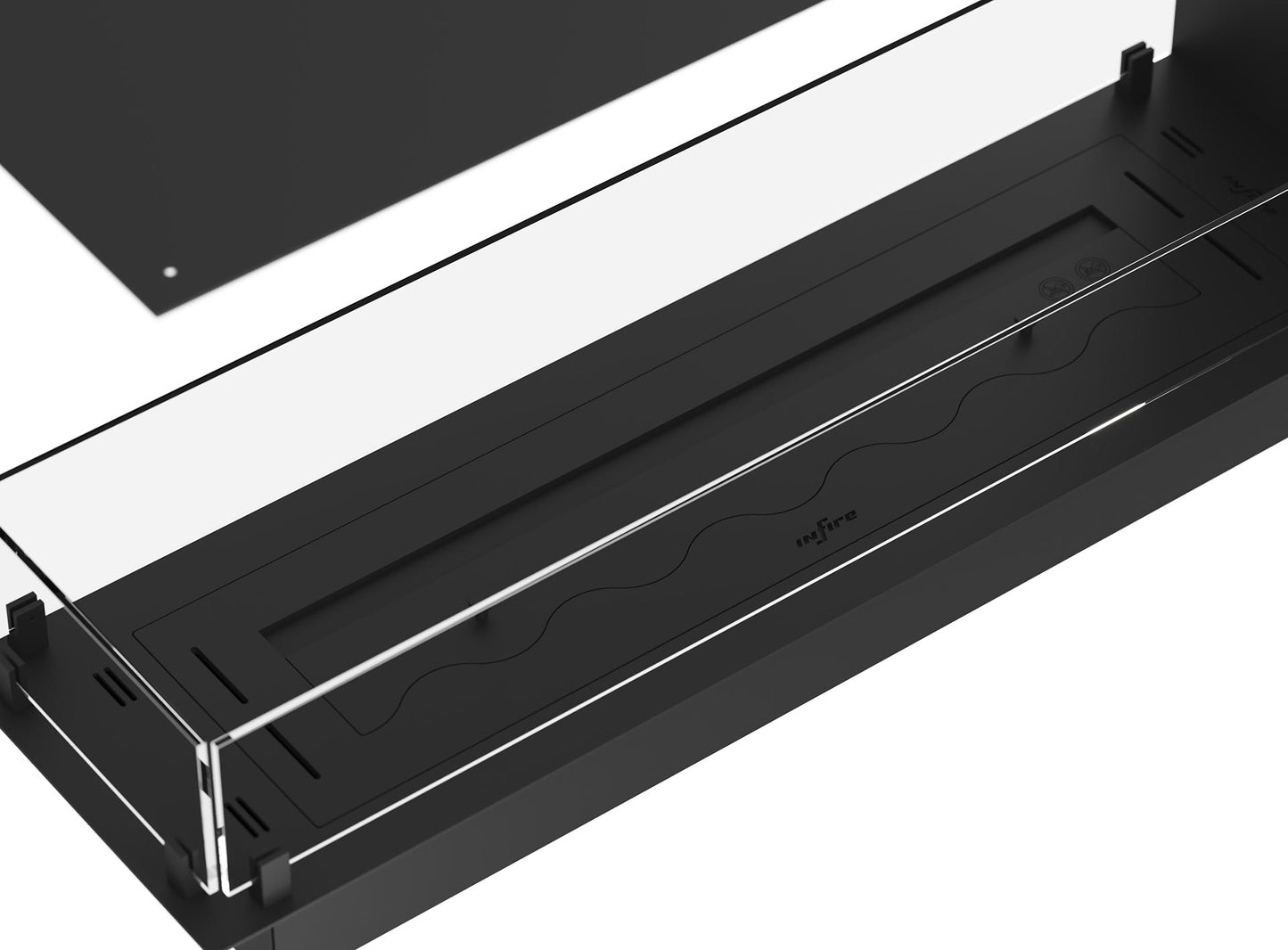 Biokamīns Utli Slim 80/30/60; 100/30/60 cm melns - N1 Home