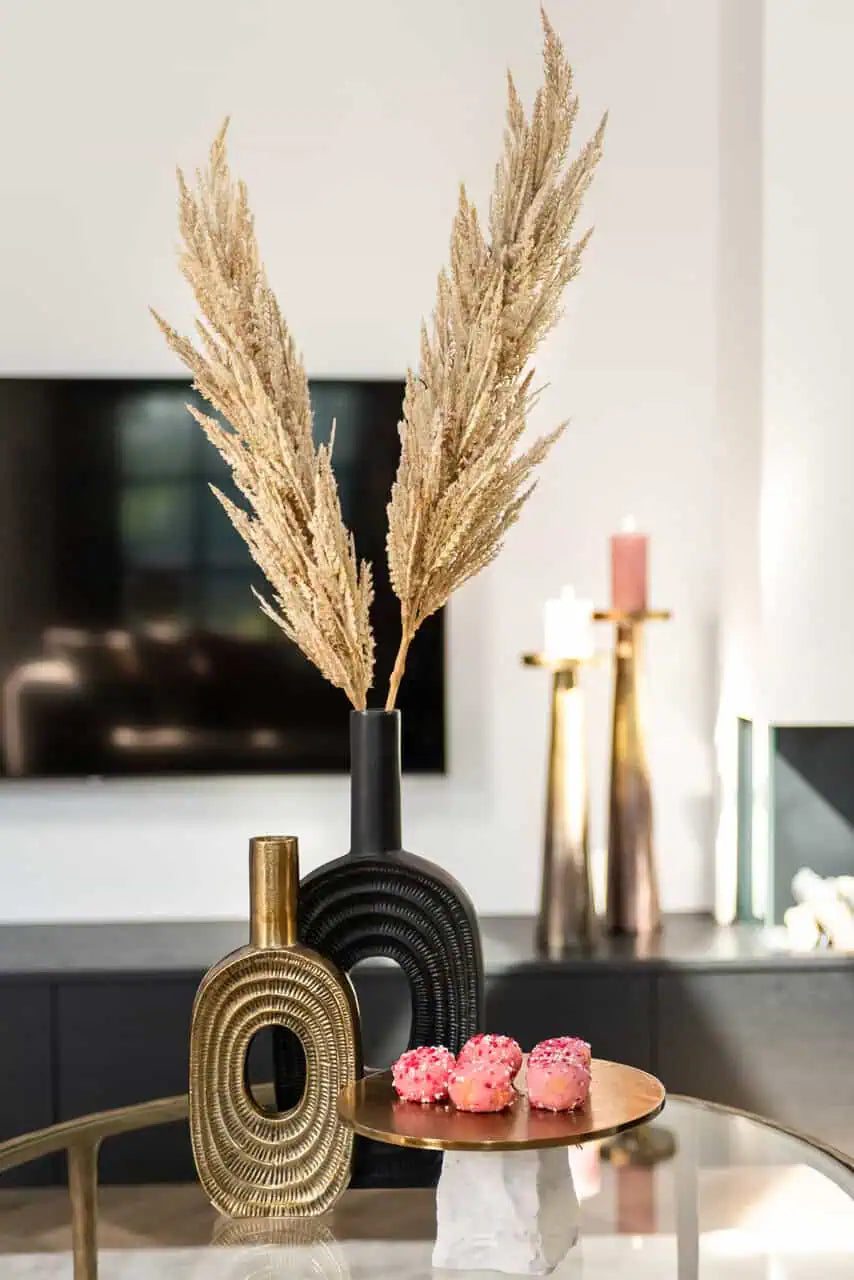 Vāze Richmond Interiors Emar small 31/14/5 cm zelts - N1 Home