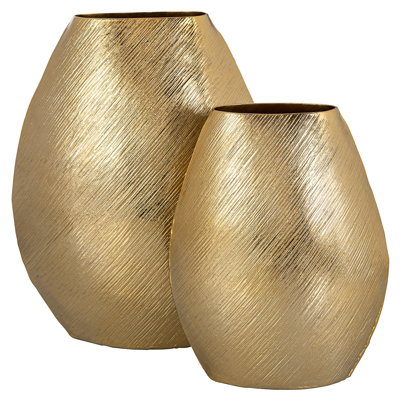 Vāze Richmond Interiors Evey small 30/24/12 cm zelts - N1 Home