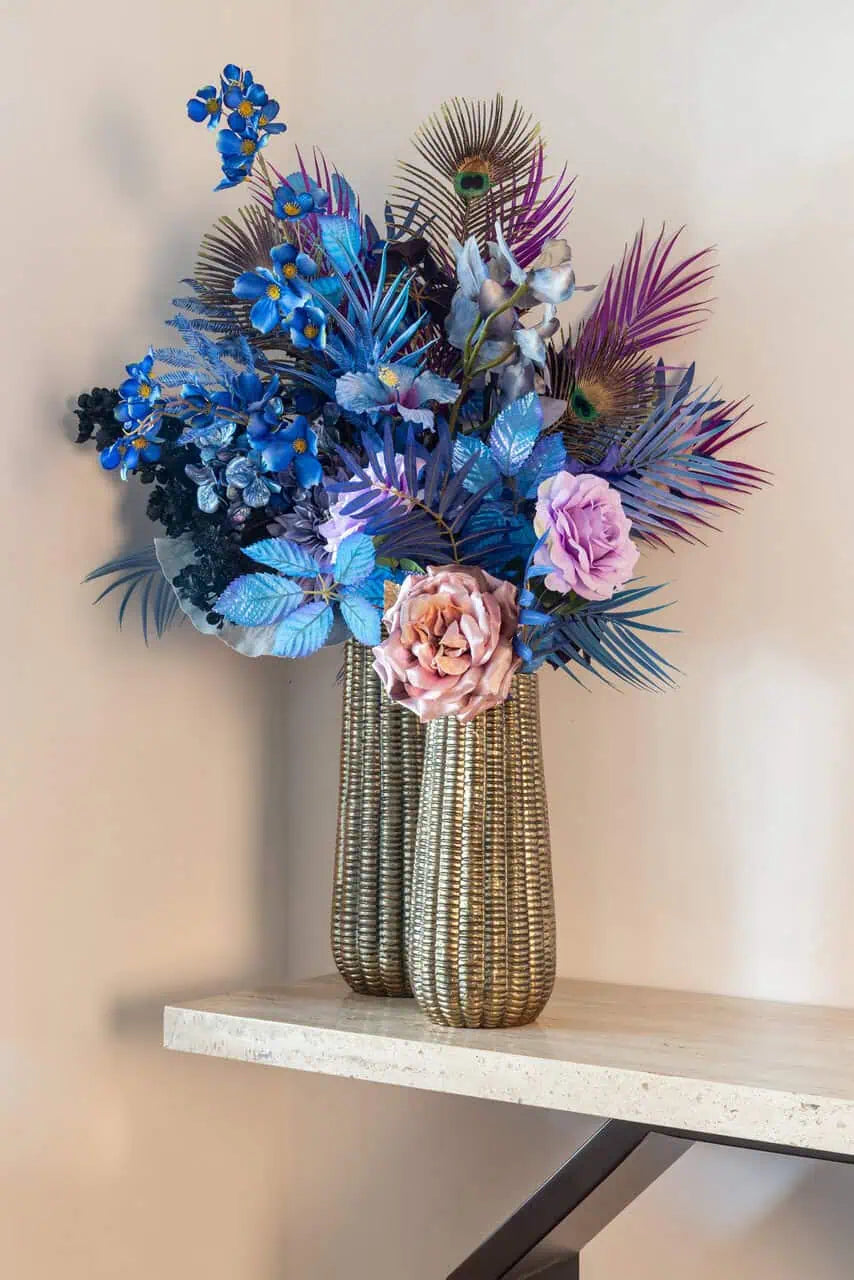 Vāze Richmond Interiors Loran big 42/16/16 cm zelts - N1 Home