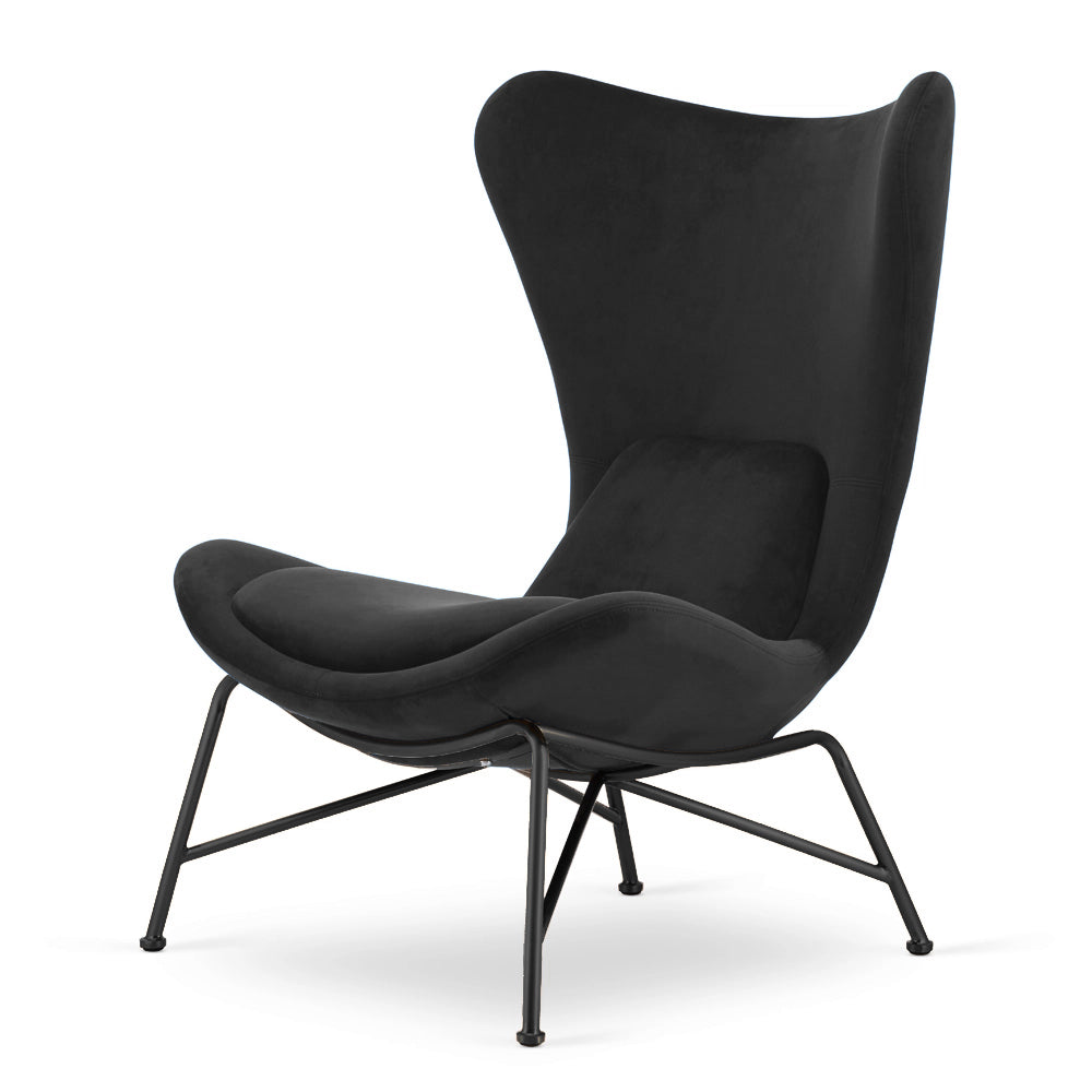 Krēsls Dot Design Varde samta 78x98x43 cm tumši pelēks - N1 Home