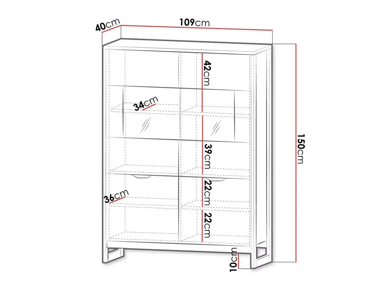 Vitrīnas skapis Ardi 108,6/150/39,6 cm ozols, smilšu krāsas, grunge/matera - N1 Home
