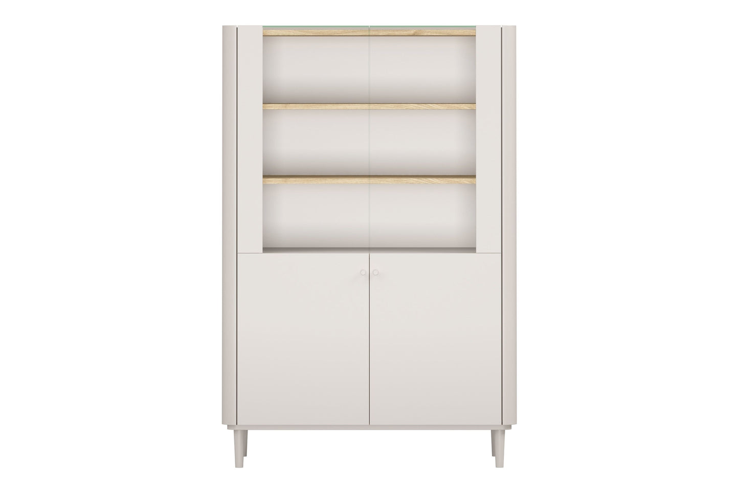 Vitrīna Elva 100/150/48 cm Kašmirs / Eļļots ozols - N1 Home