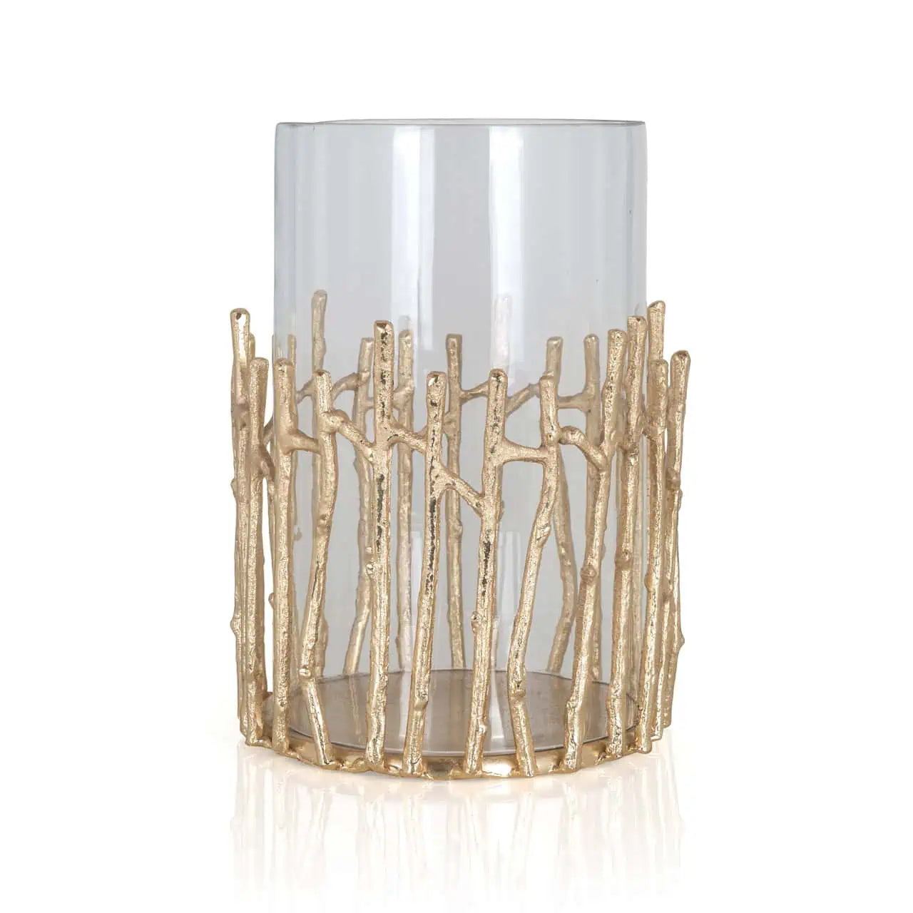 Svečturis Loretta gold large Richmond Interiors 31,5/22/22 cm zelts - N1 Home