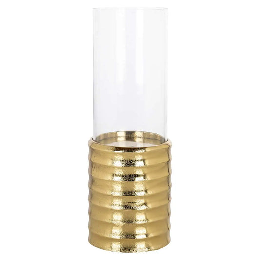 Svečturis Bodil gold large Richmond Interiors 40/13/13 cm zelts - N1 Home