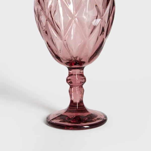 Vīna glāžu komplekts Luns 340 ml rozā - N1 Home