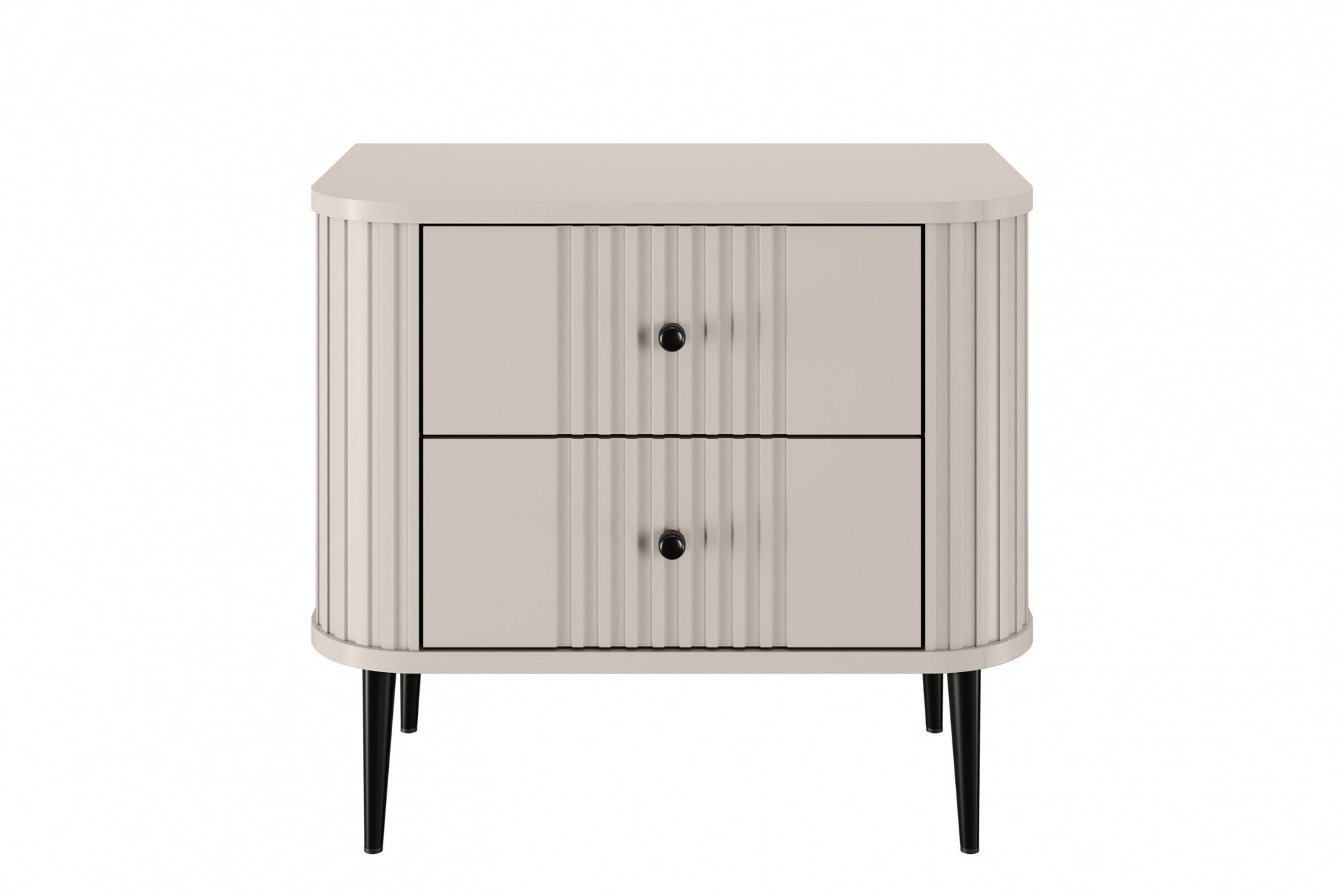 Naktsskapītis (2) Vespa 56/51/38 cm kašmirs/melns - N1 Home