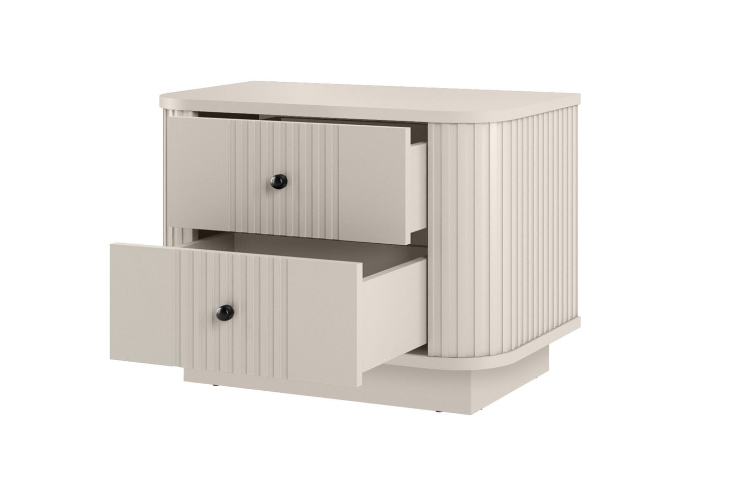 Naktsskapītis Vespa (2) 56/43/38 cm kašmirs/melns - N1 Home