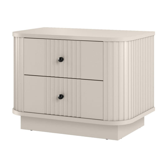 Naktsskapītis Vespa (2) 56/43/38 cm kašmirs/melns - N1 Home