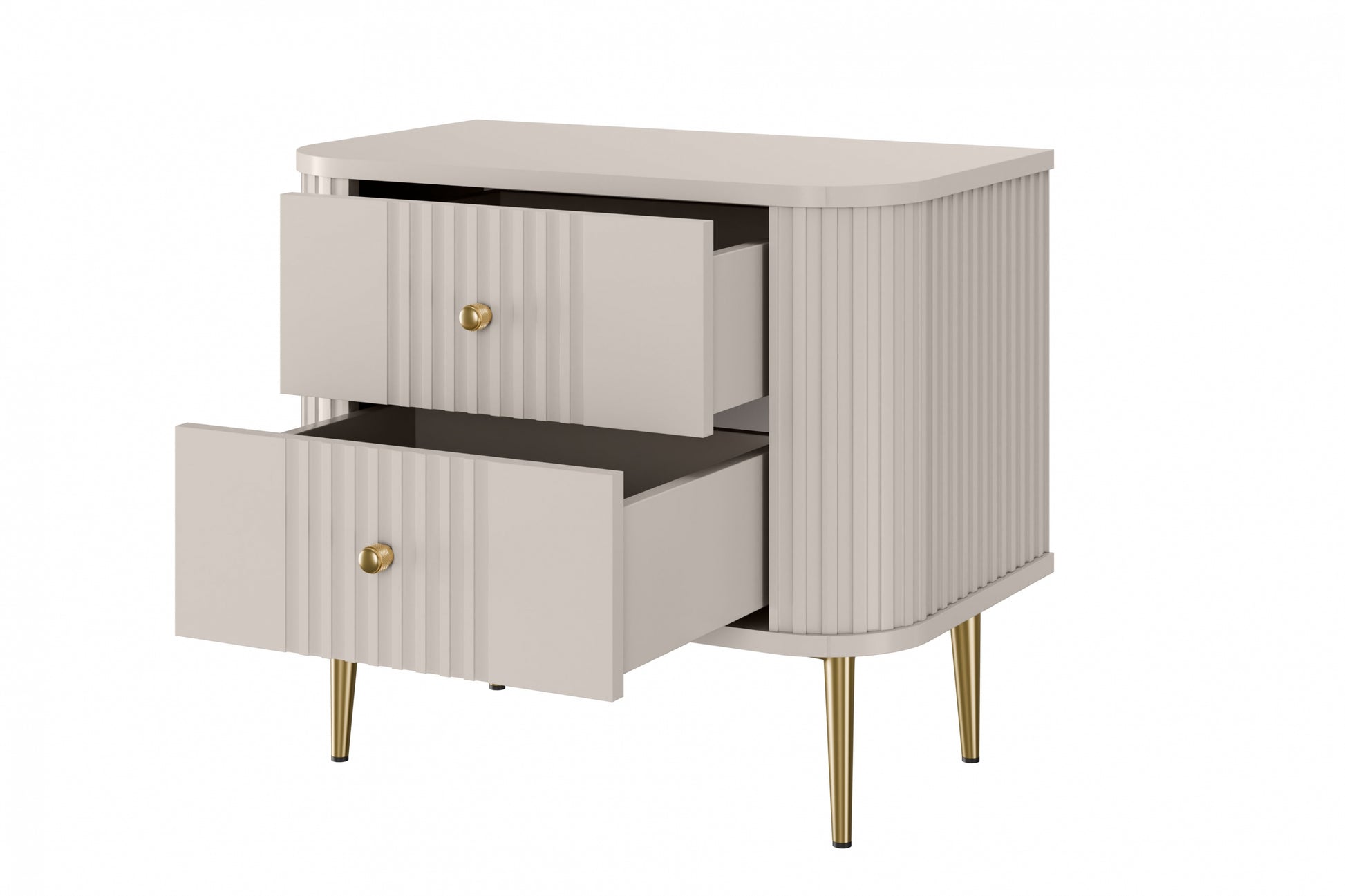 Naktsskapītis (2) Vespa 56/51/38 cm kašmirs/zelts - N1 Home