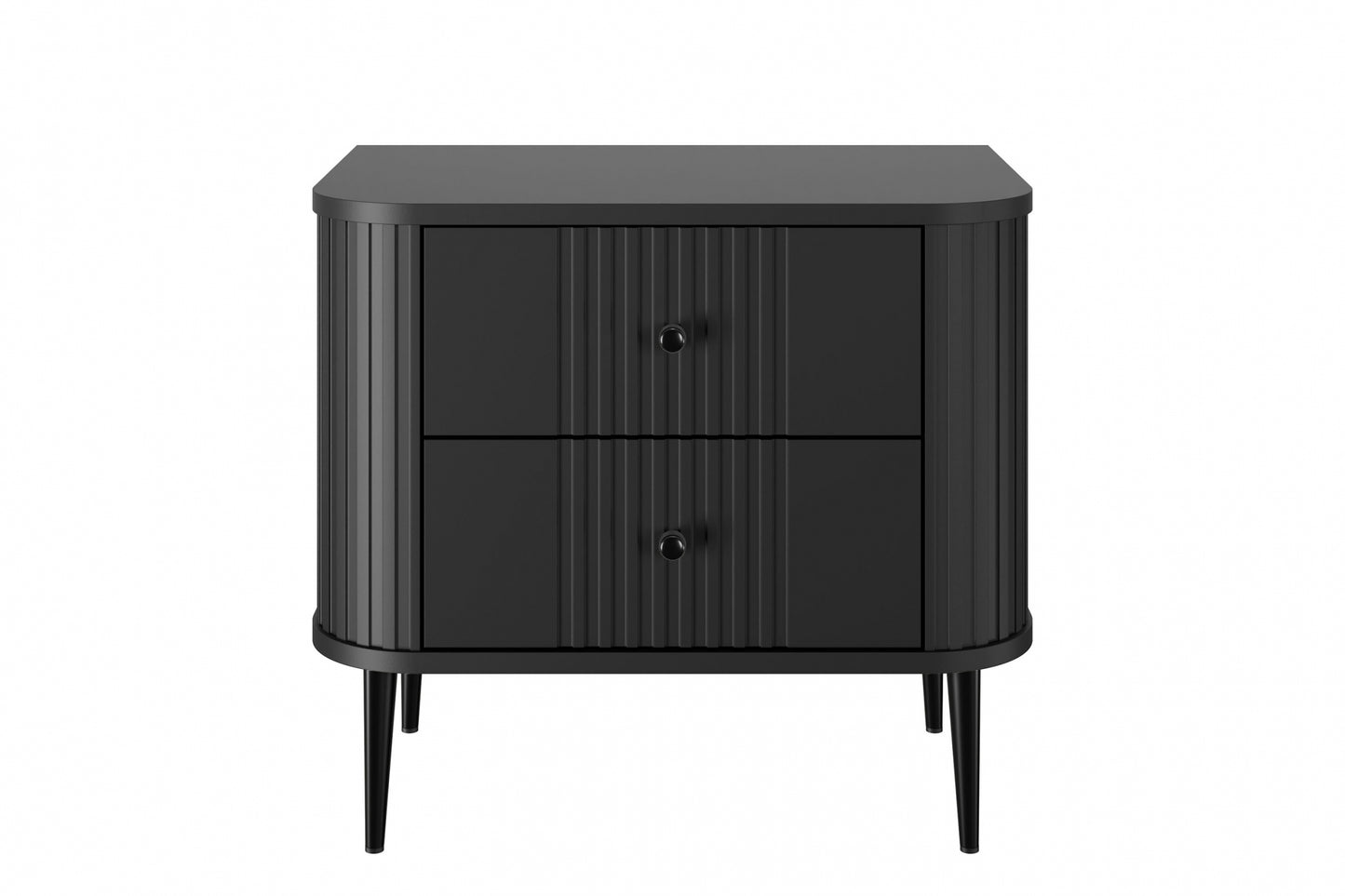 Naktsskapītis (2) Vespa 56/51/38 cm melns/melns - N1 Home