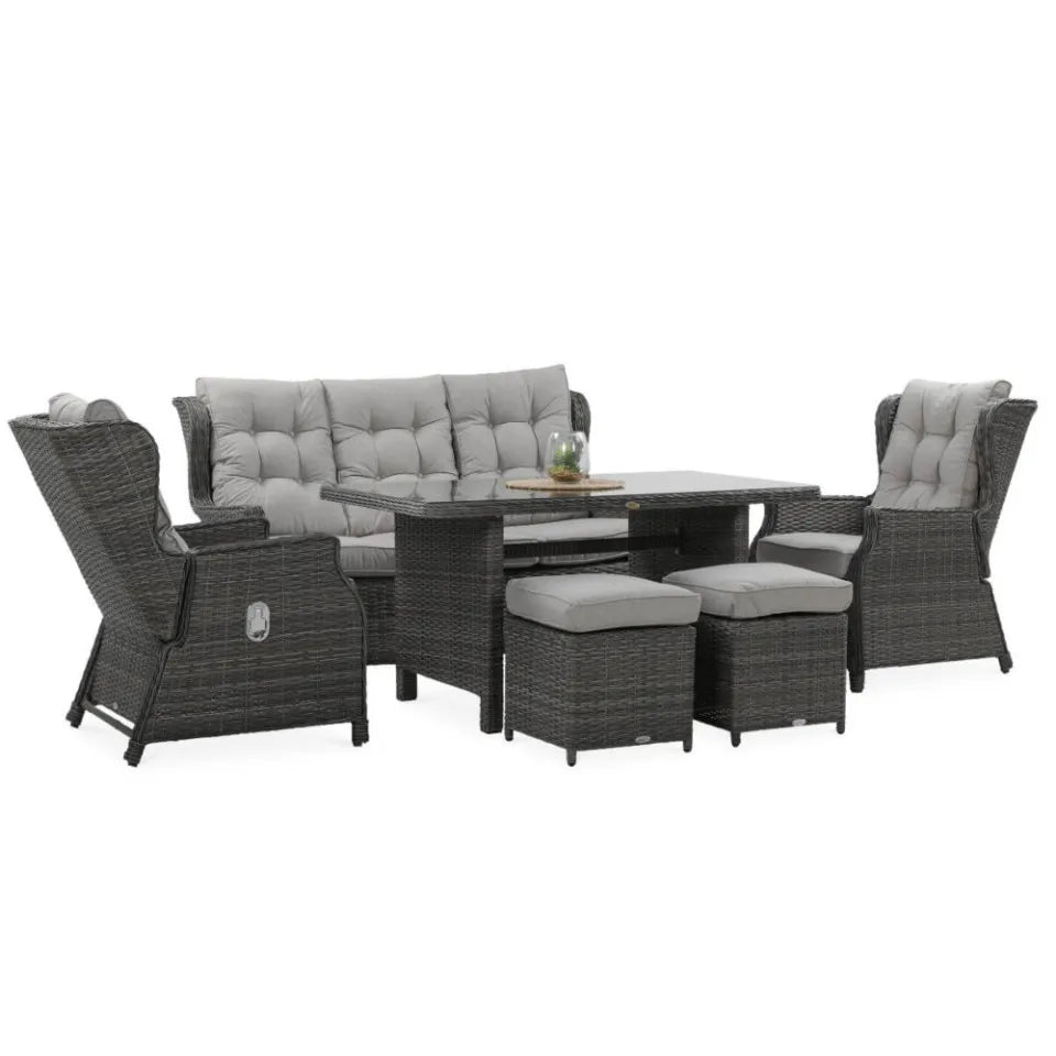 Dārza komplekts Balti Dins tumši pelēks - N1 Home