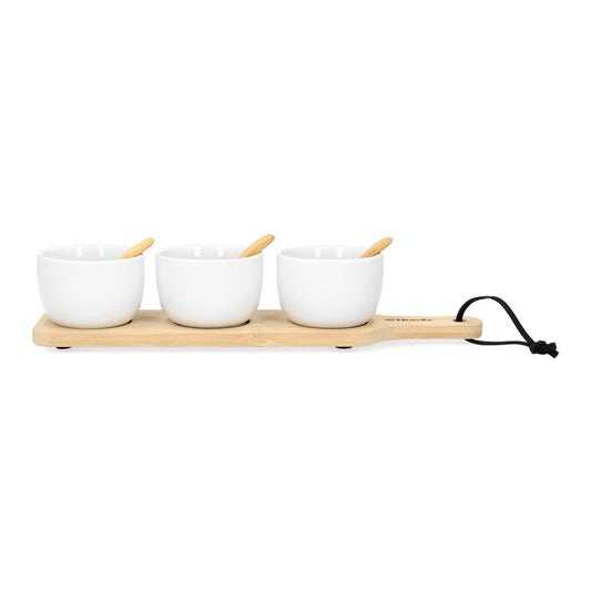 FINCAN servēšanas trauki balti 32x8 cm - N1 Home