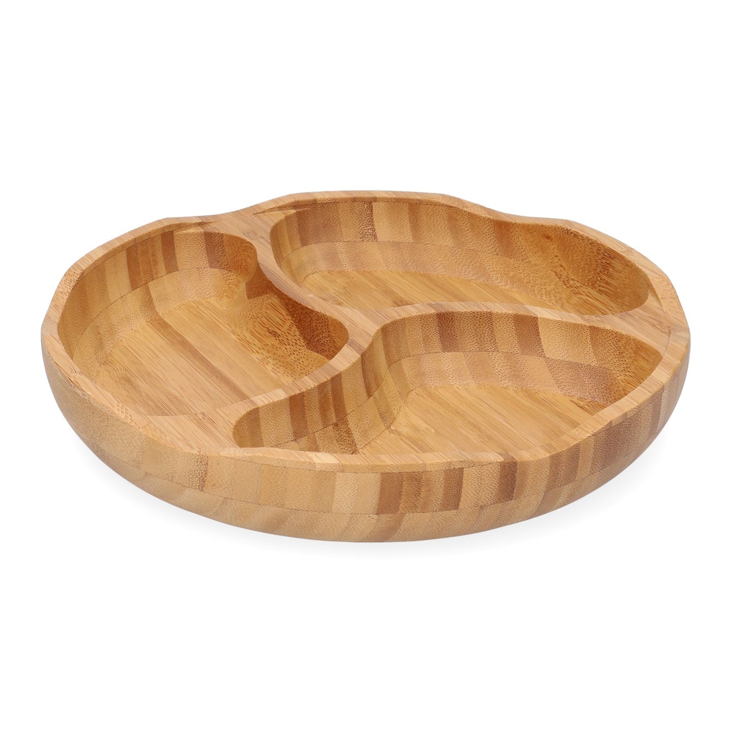 Platter BAMBOU bambusa ar trim nodalījumiem 25 cm - N1 Home