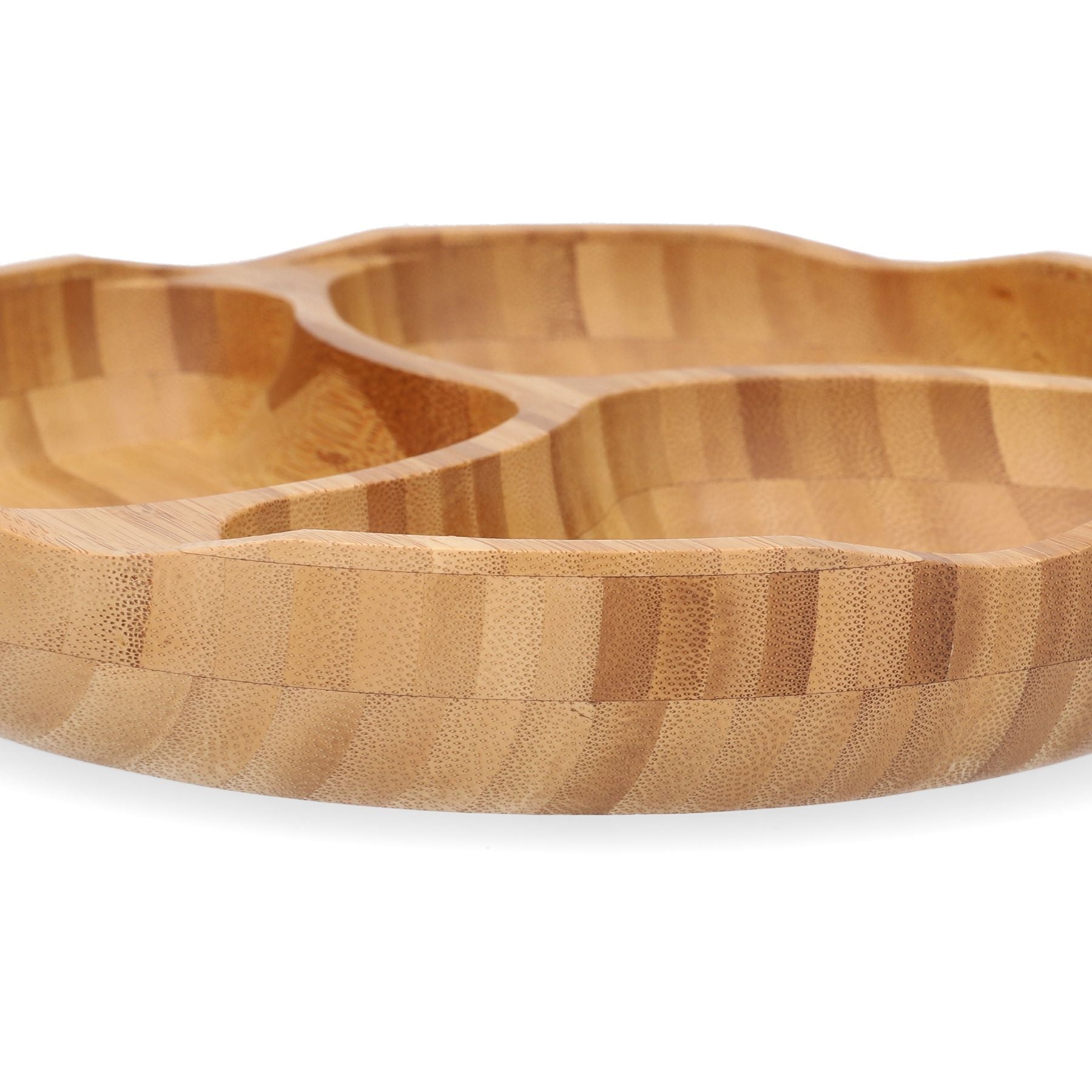 Platter BAMBOU bambusa ar trim nodalījumiem 25 cm - N1 Home