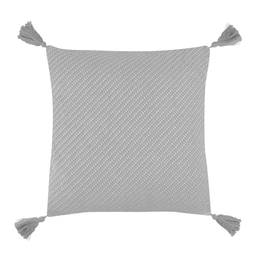 MORRIS spilvendrāna ar bārkstīm pelēka 45x45 cm - N1 Home