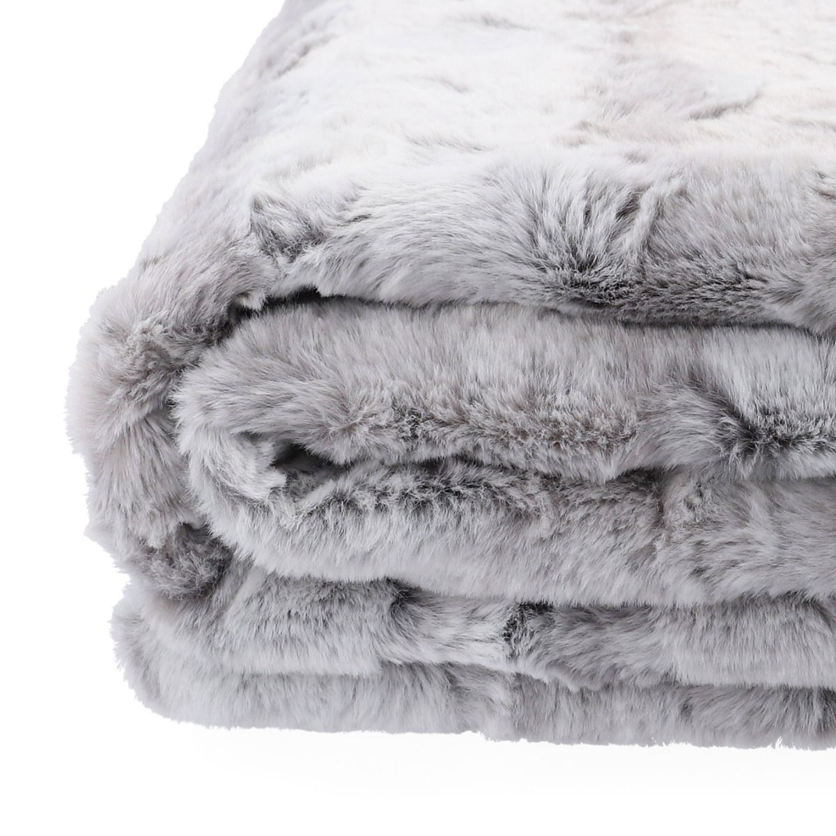 MART sega ar truša kažokādu, pelēka 150x200 cm - N1 Home