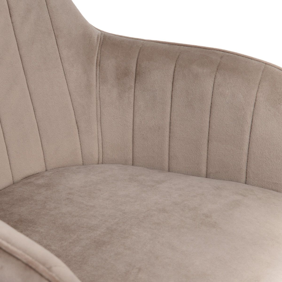 TEILL velūra grozāmais krēsls bēšs 55x54,5x80-90cm - N1 Home